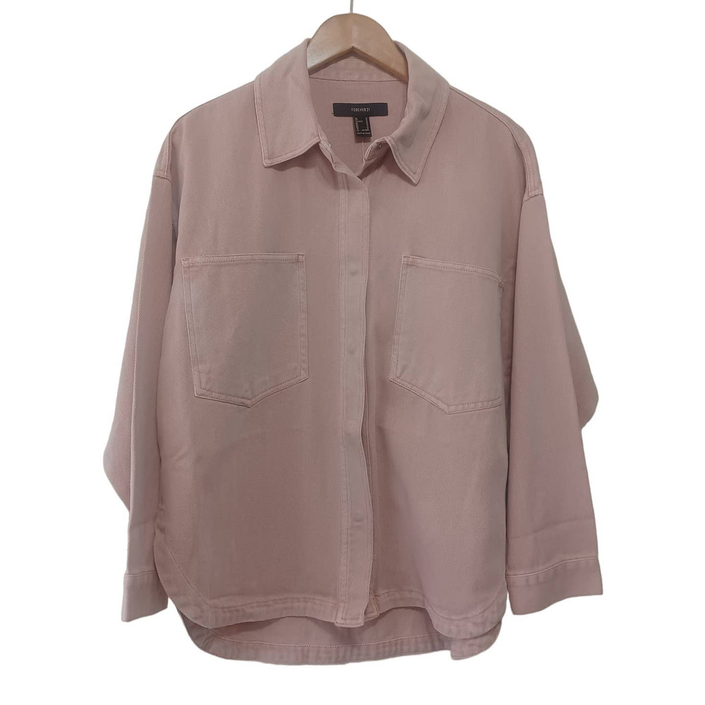 Forever 21 Shacket Color: Blush, Size M